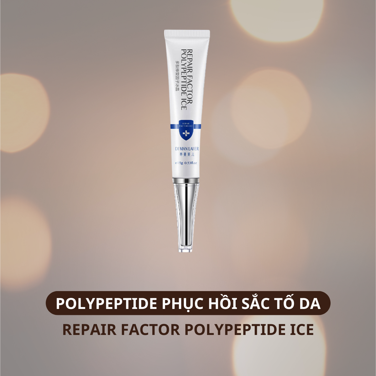 Repair Factor Polypeptide Ice Ultra Spot– Polypeptide Phục Hồi Sắc Tố Da Ultra Spot làm dịu da nhanh chóng sử dụng sau khi làm kỹ thuật chiết tách sắc tố, tai nạn phỏng xe